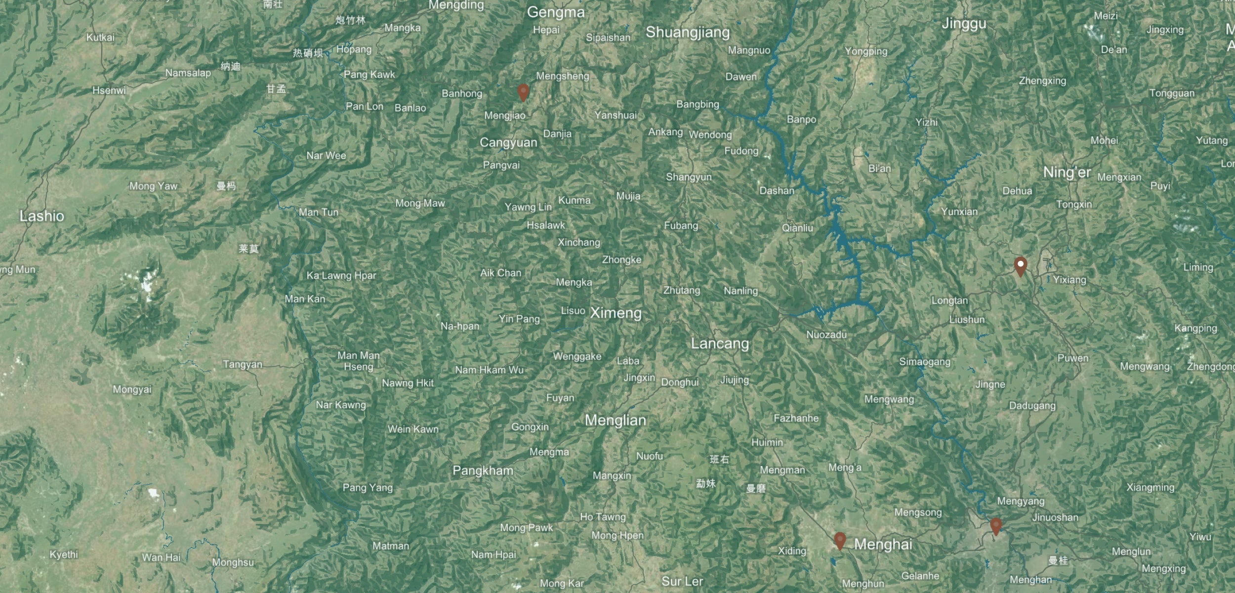 Jinggu background map desktop