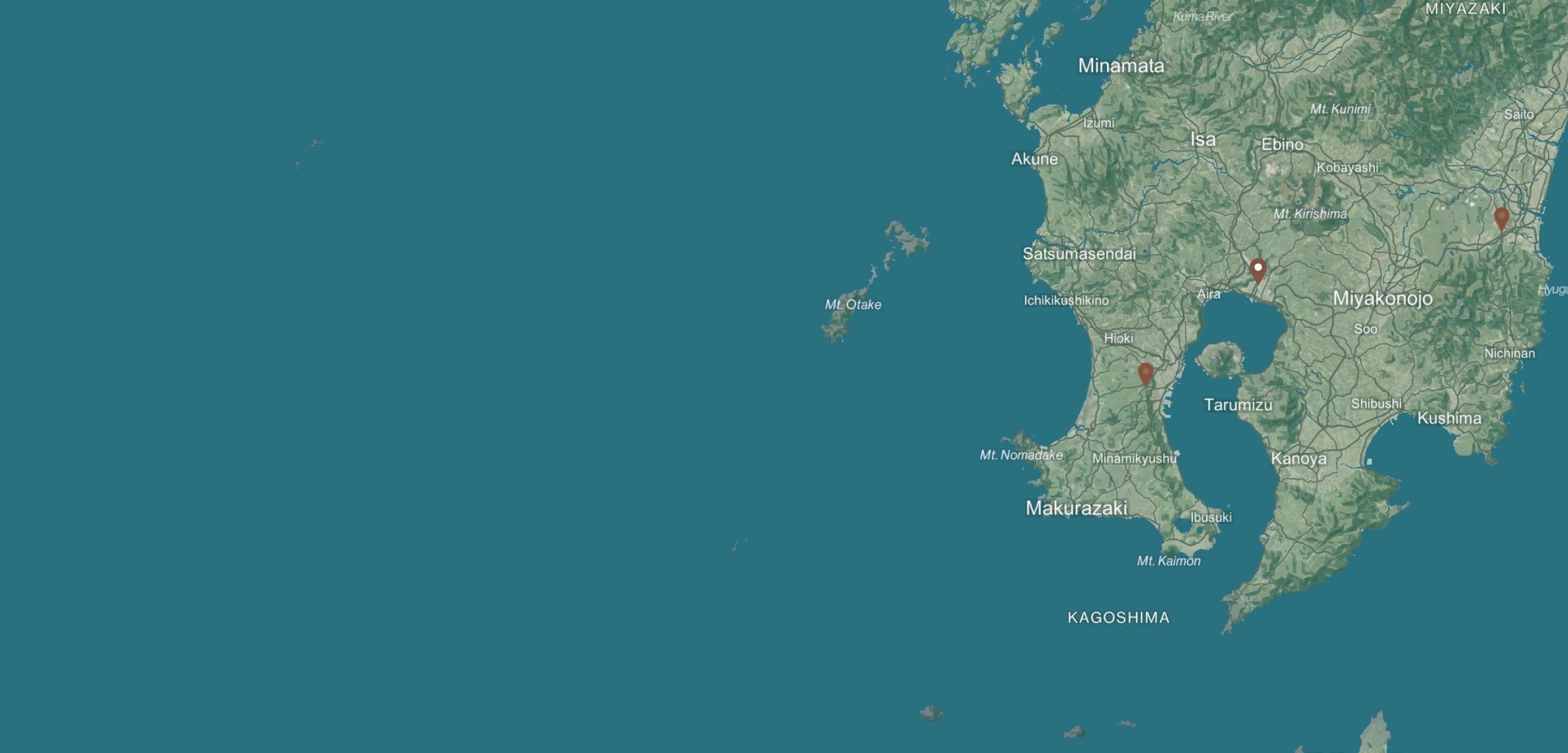 Nishi San's Garden background map desktop