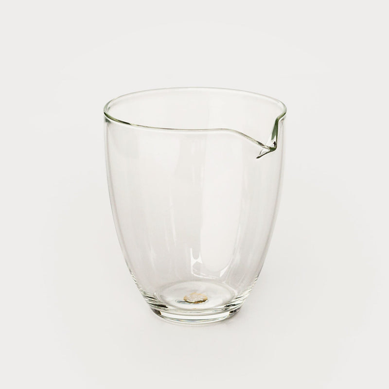 A Glass Tea Serving Pitcher with a volume of 260ml on a white background by Rishi Tea & Botanicals.