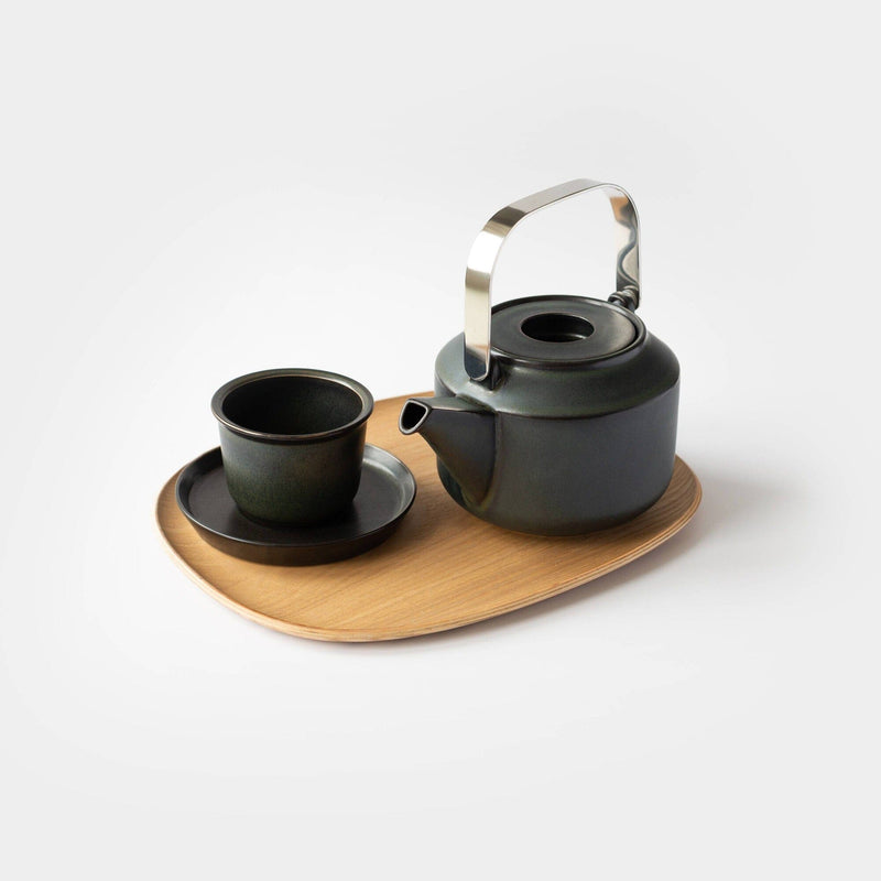 Kinto Hasami Porcelain Teaware Set - Black hover image